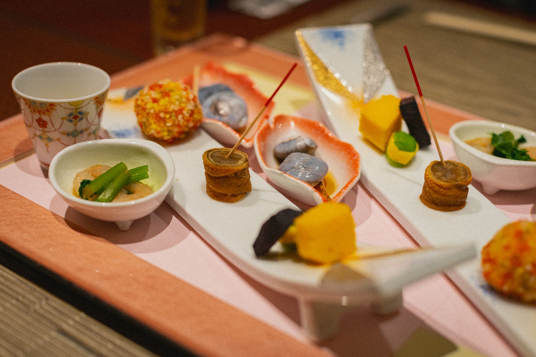 Steam rising from traditional Japanese culinary preparation
